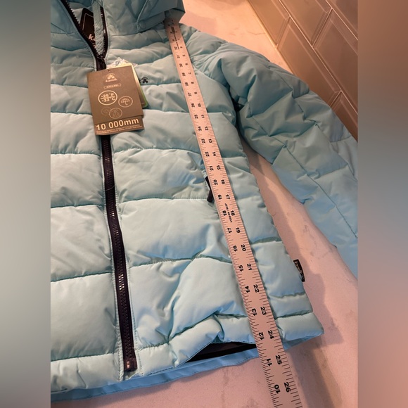 Kamik Girls' Aayla Jacket 2023 NWT Color Water (aqua) Size 14 Waterproof Bionic - Picture 12 of 15